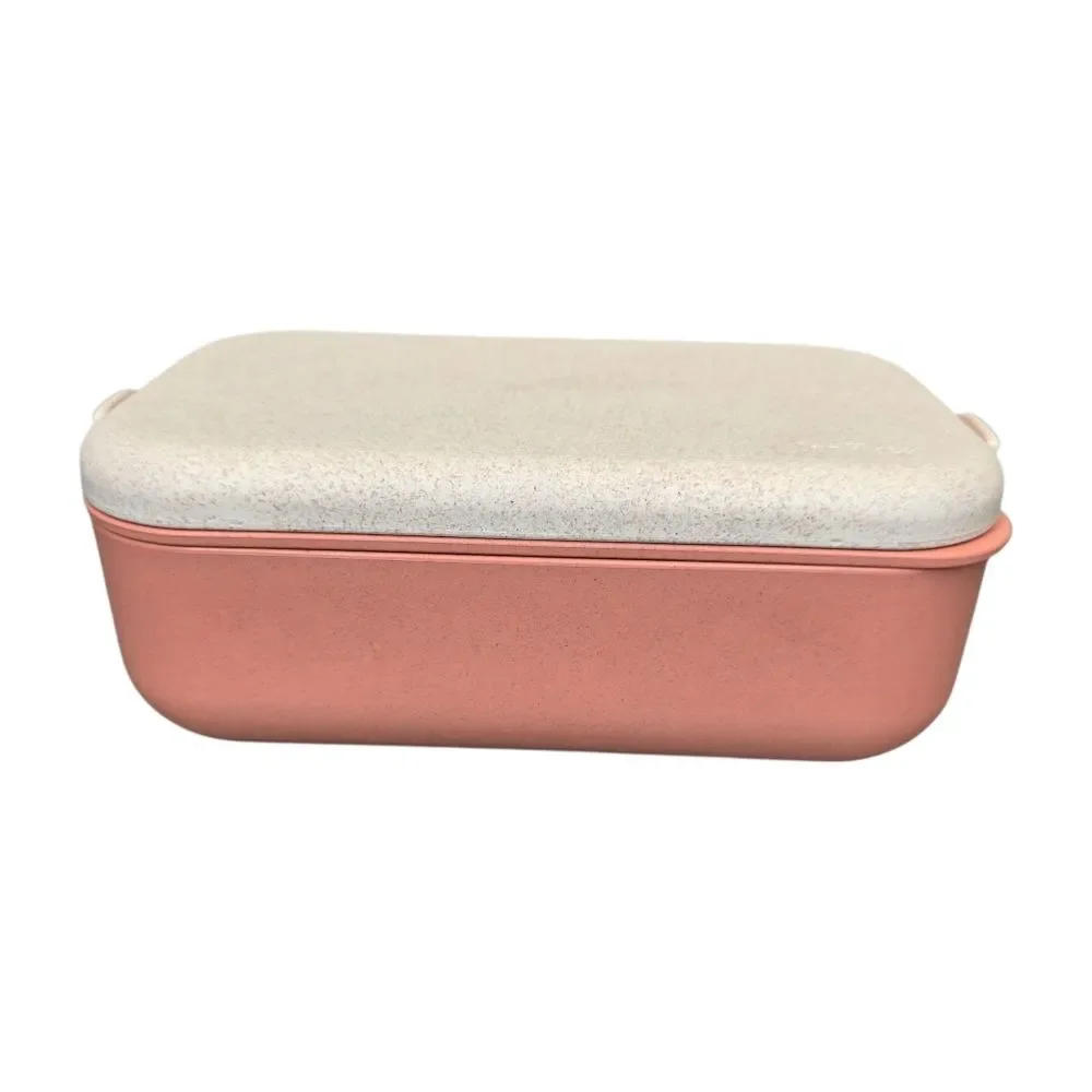 Our Place Layered Bento Box Lunchbox Set Pink and Cream